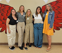 Education majors from East Stroudsburg University on their first Day at Swiftwater Elementary Center